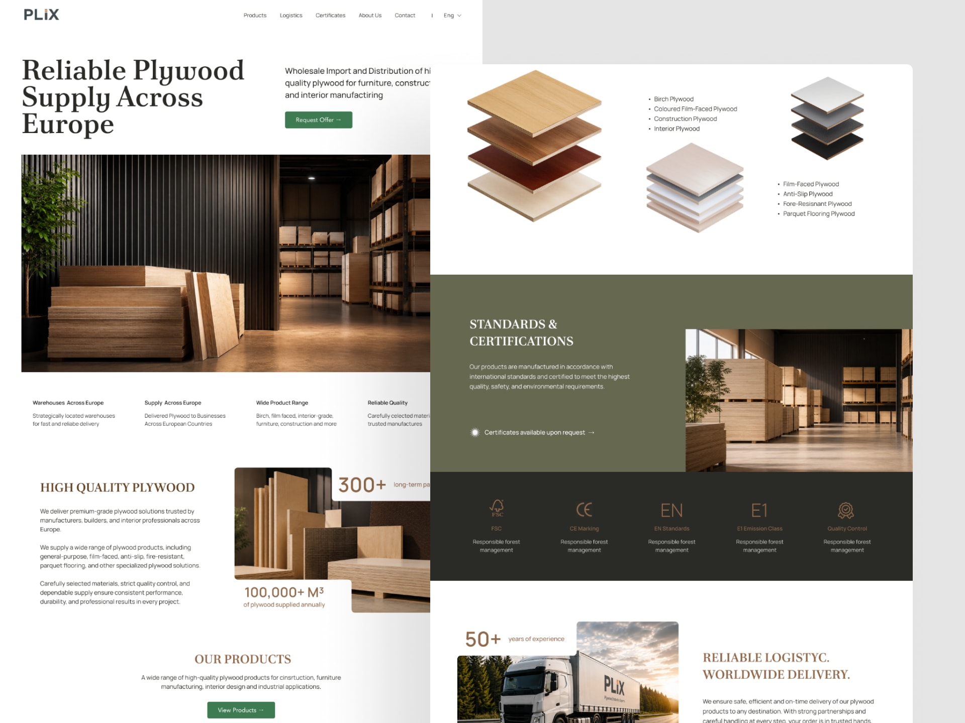 Corporate Website for Plix